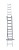Лестница алюминиевая 3-секционная универсальная 16 ступ. (3х16) Хобби